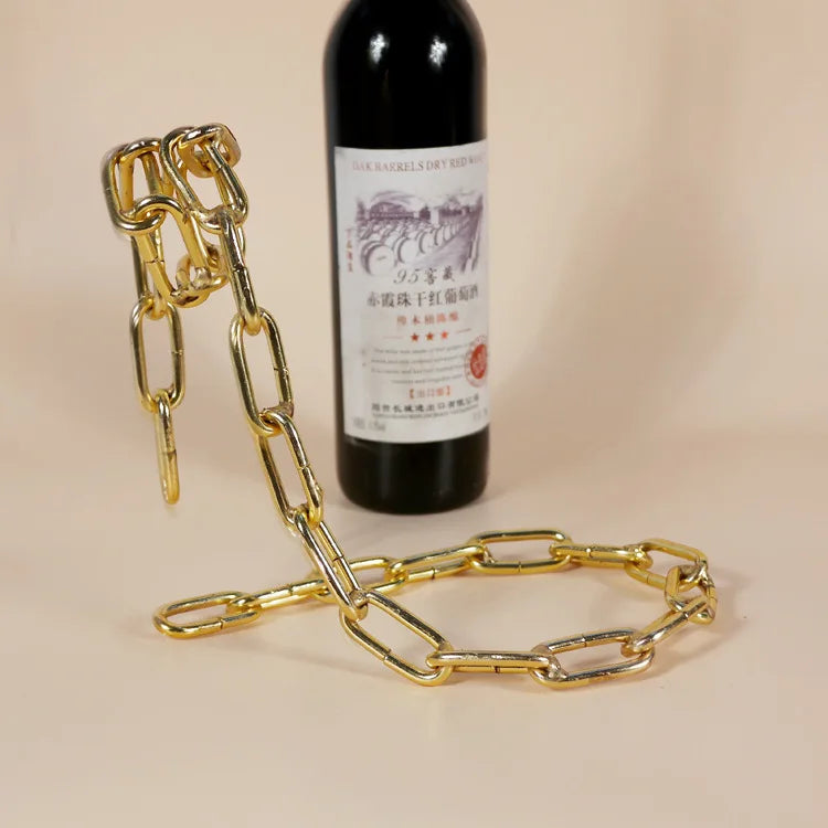🔗 Gravity-Defying Chain Wine Holder 🍷