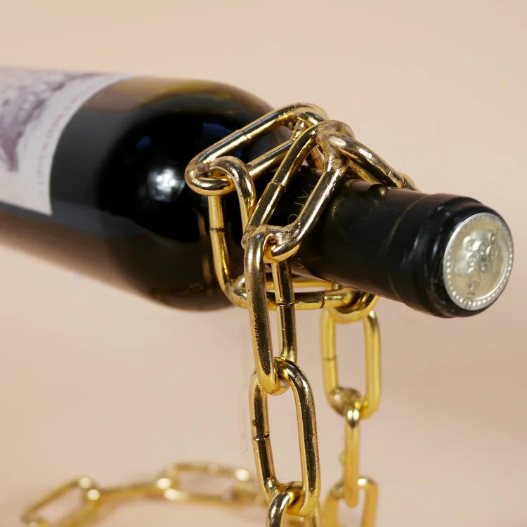🔗 Gravity-Defying Chain Wine Holder 🍷