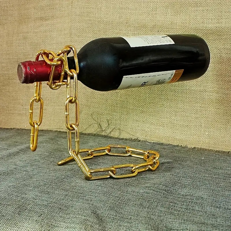 🔗 Gravity-Defying Chain Wine Holder 🍷