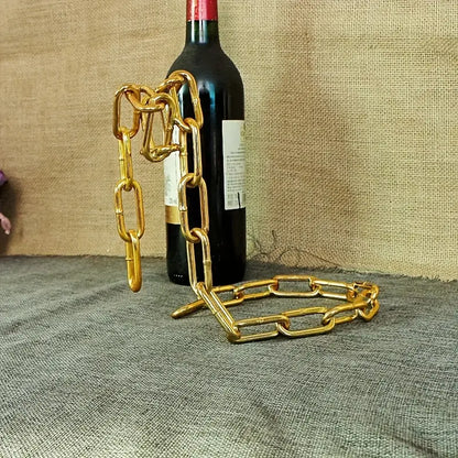 🔗 Gravity-Defying Chain Wine Holder 🍷