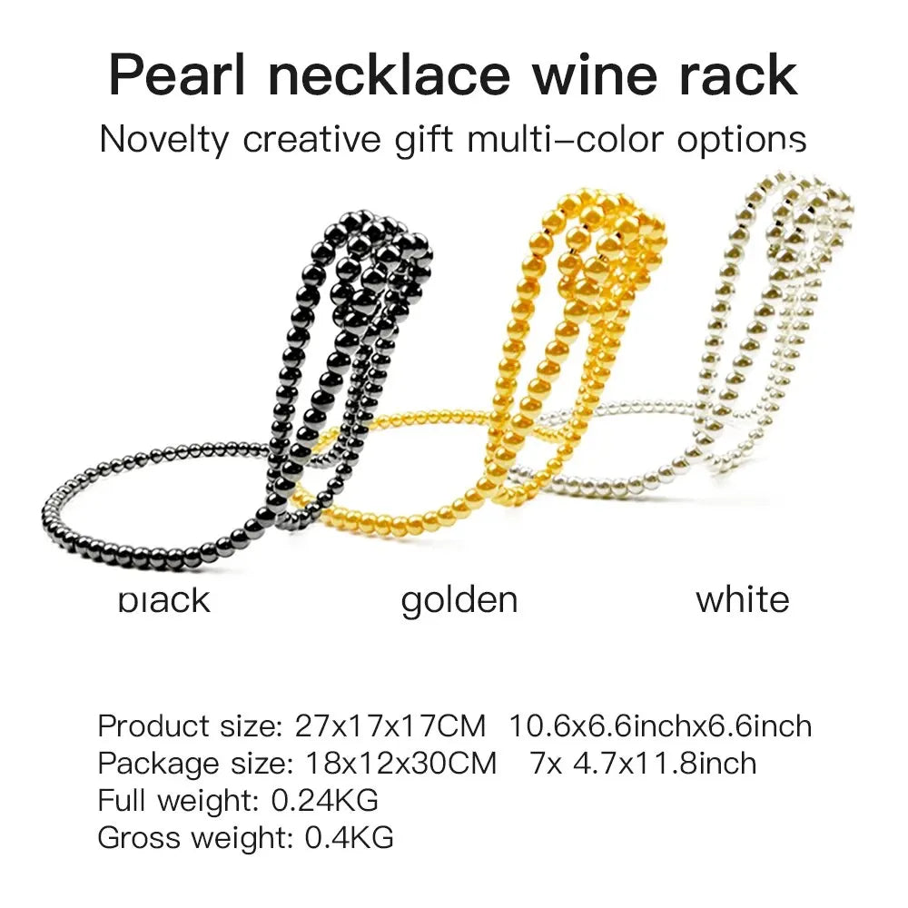 Pearl Necklace Wine Holder 🍷✨